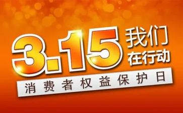 315工作报告5篇