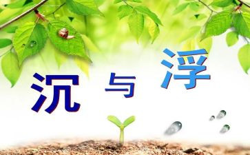 水的沉与浮中班教案精选6篇