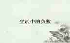 负数的教学反思通用7篇