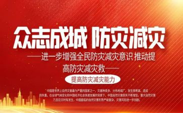 防灾减灾活动宣传总结7篇
