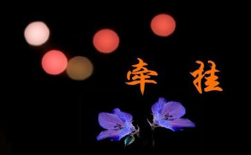 牵挂作文作文通用6篇