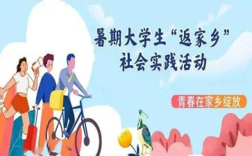 暑期实践调查报告5篇