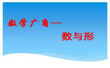 数与形教学心得体会精选5篇