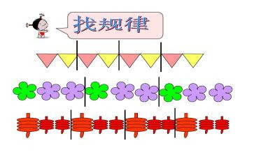 找规律中班数学教案5篇