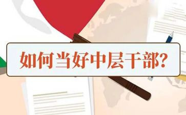 学校中层干部培训心得体会7篇